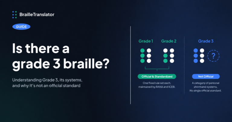 grade 3 braille what do you need to know