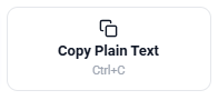 Copy Plain Text and Copy Braille buttons in the translator tool