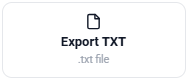 Export TXT button in the translator tool