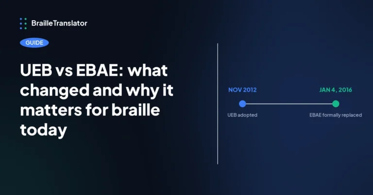 UEB vs EBAE