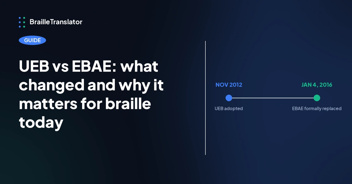 UEB vs EBAE