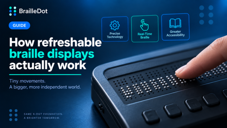 How refreshable braille displays actually work