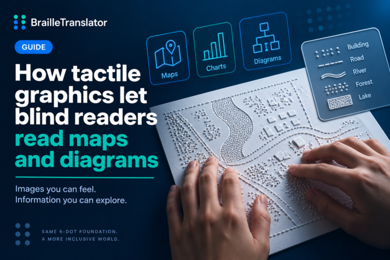 How tactile graphics let blind readers read maps and diagrams