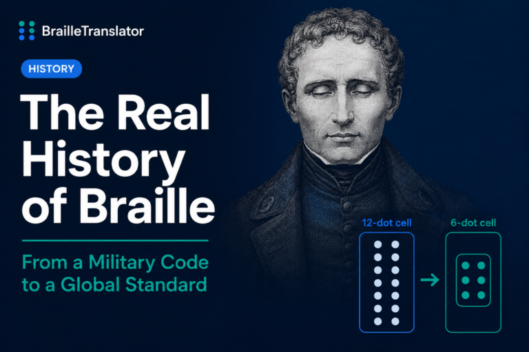 The real history of braille